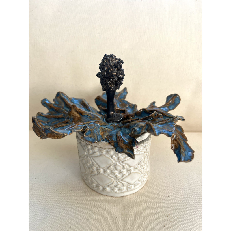 Hand formed with white stone ware